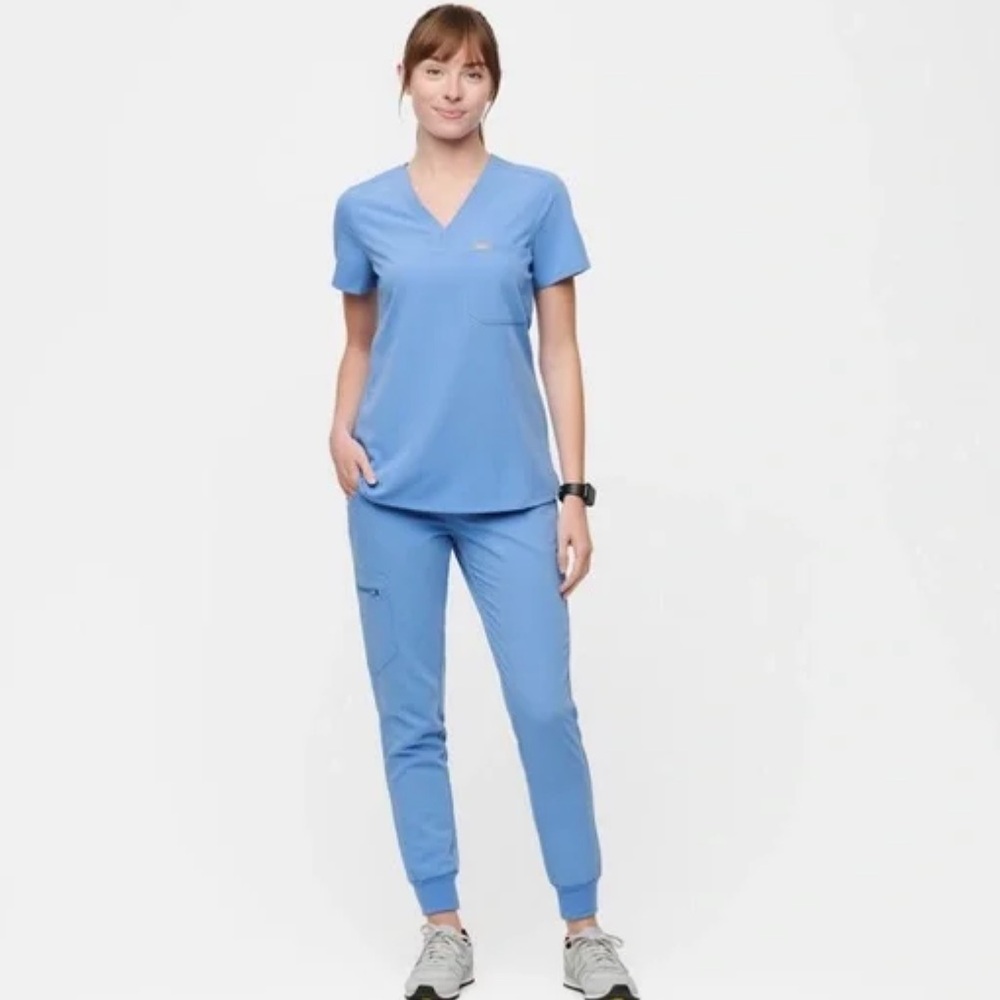 Zamora Jogger Scrub Pants - Ceil Blue - Tall